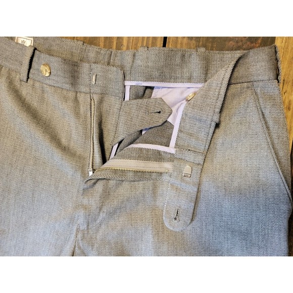 Peter Millar Mens Sz 34Wx31L Wool Bamboo Blend Dress Slacks Gray Pants Trousers - Picture 3 of 10